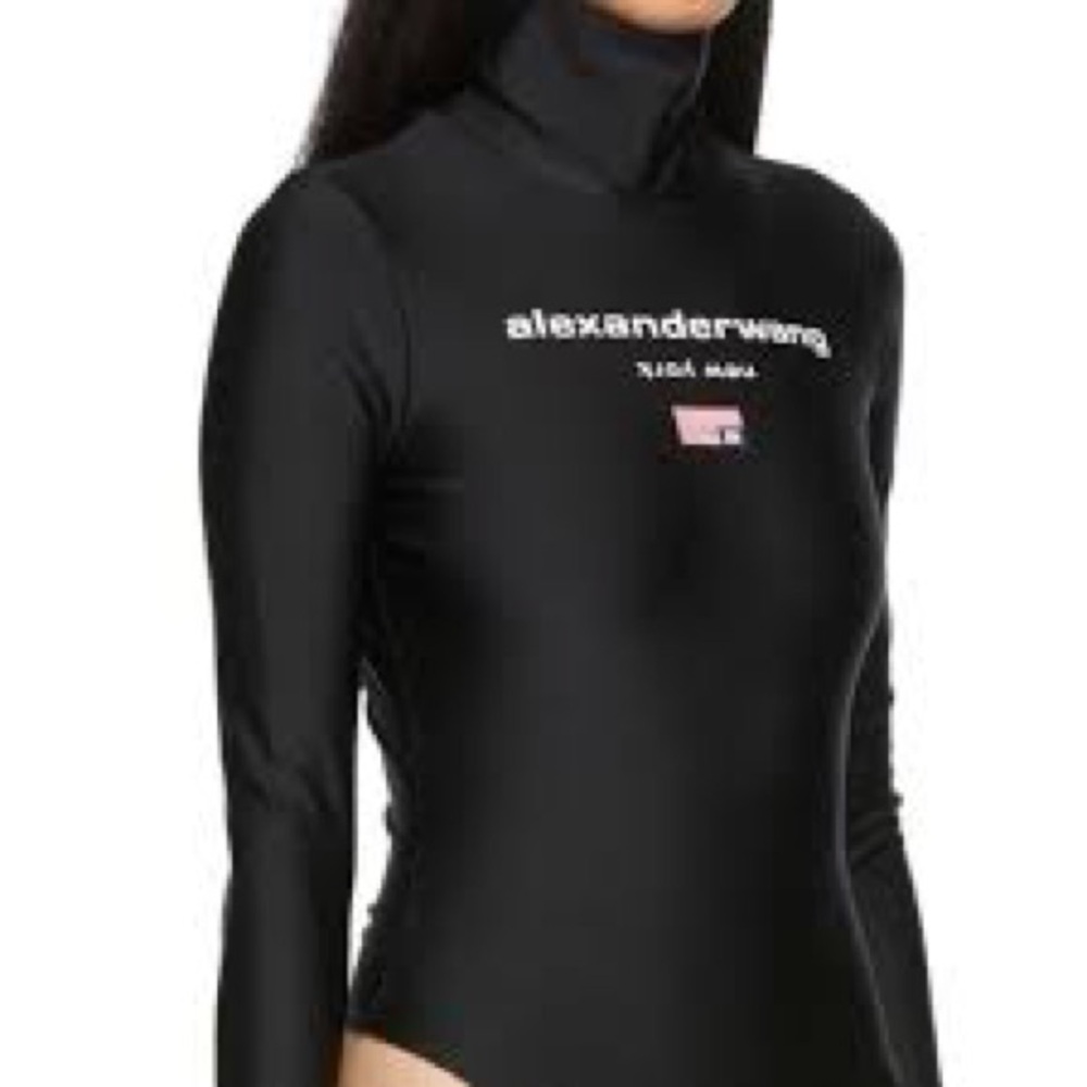 ‼️WOW‼️Alexander Wang Black turtle neck Bodysuit💯beautiful NWOT🖤‼️💯